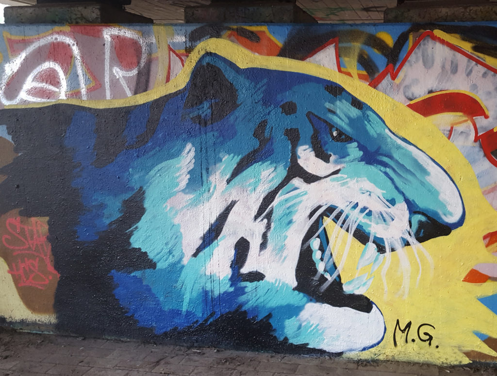 Tiger_blau-Graffiti